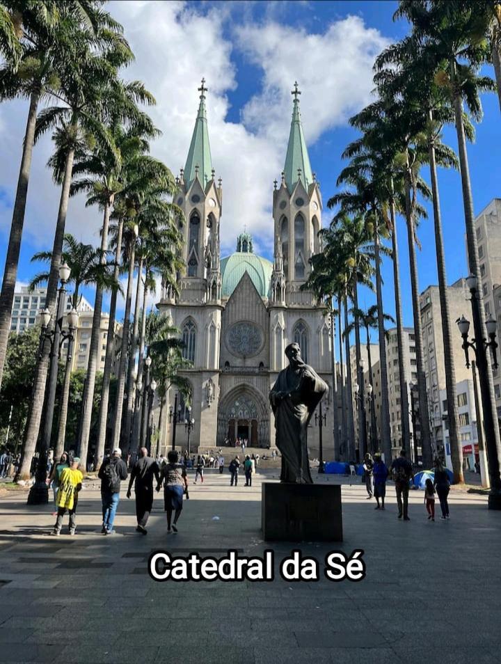 Studio No Centro De Sao Paulo, A 3 Minutos Do Metro, Com Garagem Gratis Aparthotel Luaran gambar